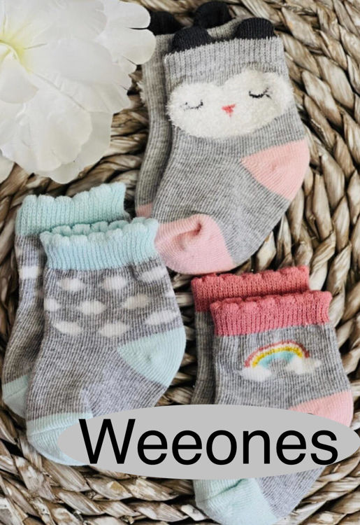 Picture of S166 SOFT TOUCH GIRLS INFANT SOCKS PACK OF THREE